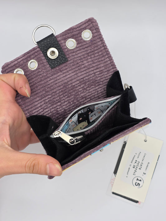 3.15 upcycling wallet - CATS COLORFUL