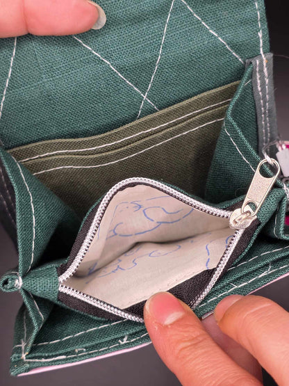 W22.4 Geldbeutel - upcycled, mit Kartenfächer