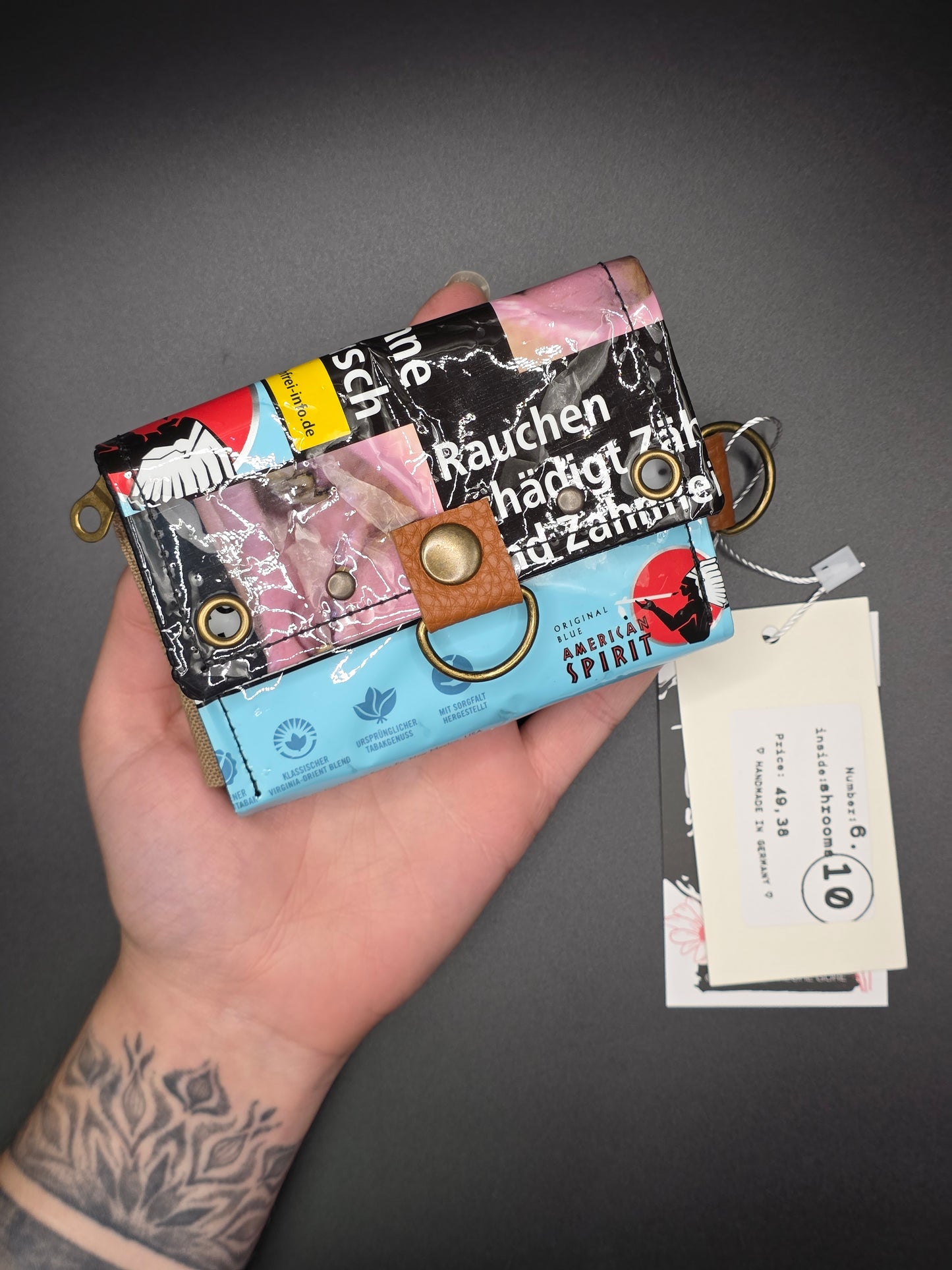 6.10 upcycling wallet - SHROOMS
