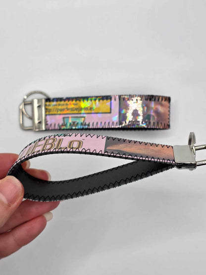 ✨️Holo✨️ KC Keychains - Upcycled, rosa