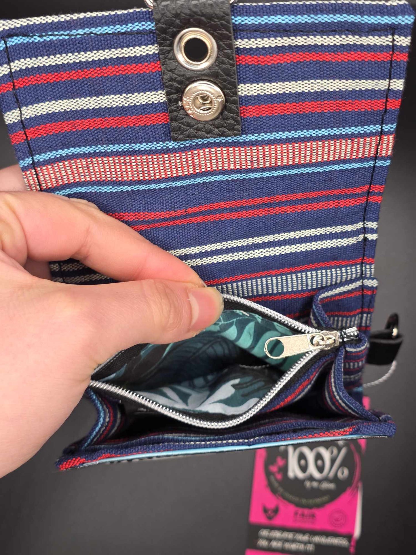 W16.15 wallet - upcycled, jungle
