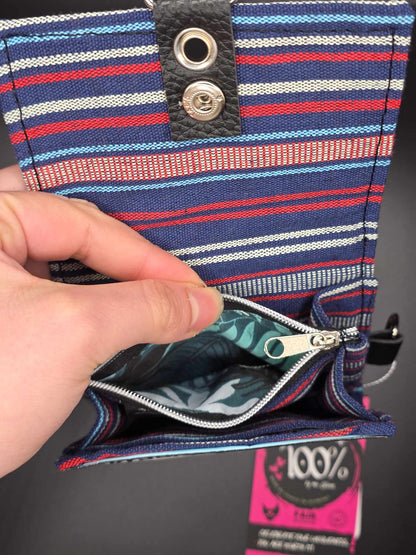 W16.15 wallet - upcycled, jungle