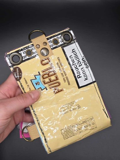 W14.6 wallet - upcycled, pink points