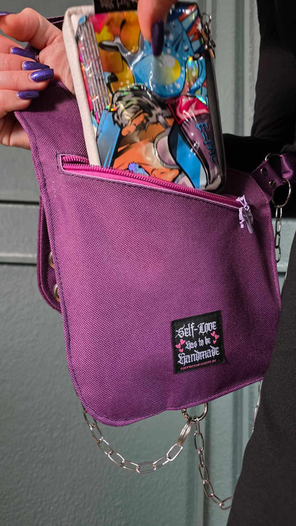 AB1.1 Pierced Bunny Holster Bag, purple