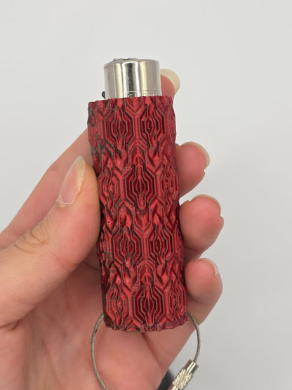 Trippy 3D Feuerzeug, rot - grün - DIE FRECHE GÖRE